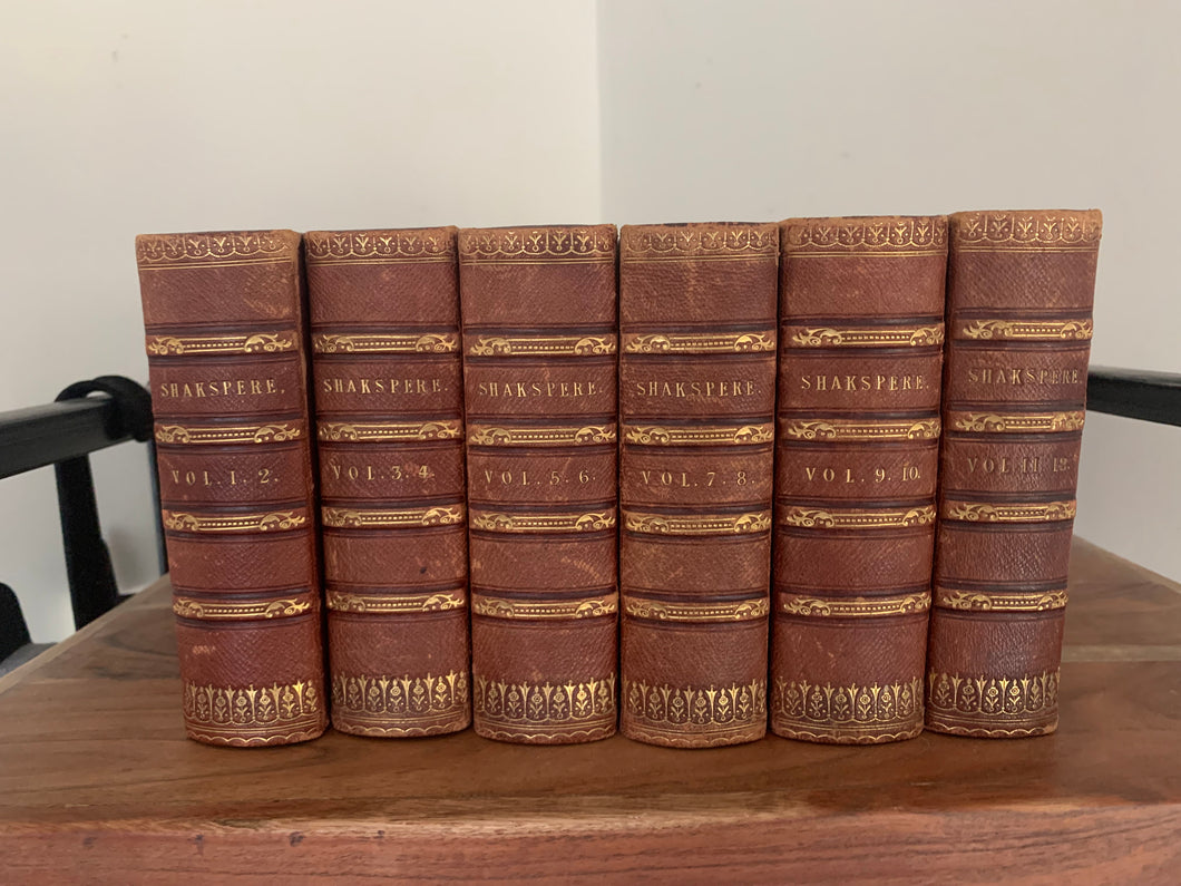 Knights Cabinet Edition of The Works of William Shakespeare 12 volumes in six pocket sized volumes
