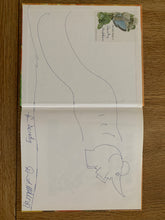 Elmer in the Wind (signed with Elmer doodle)