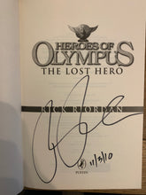 Heroes of Olympus - five volume complete set all signed 1st editions