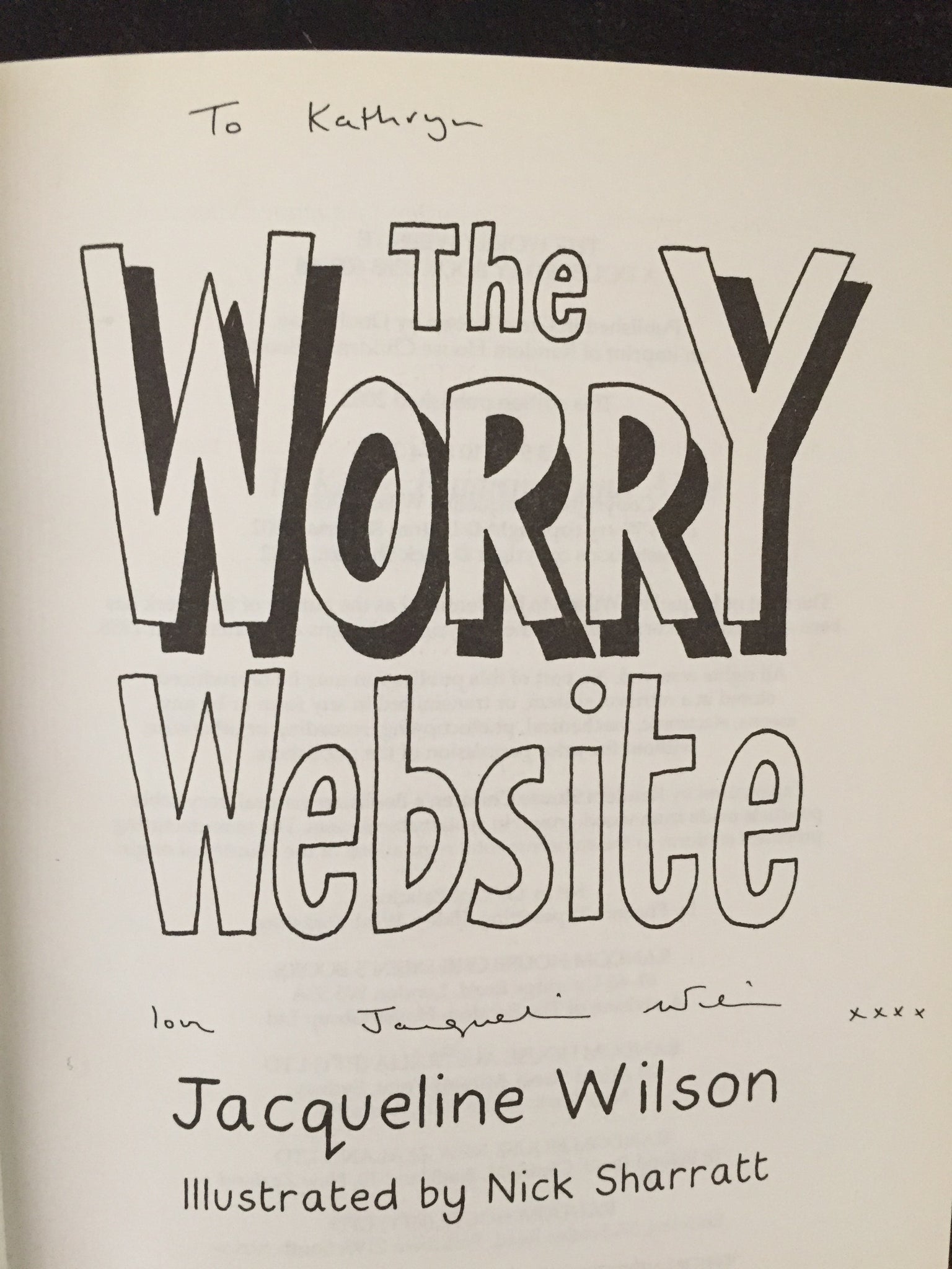 The Worry Website (signed) – Humford Mill Books