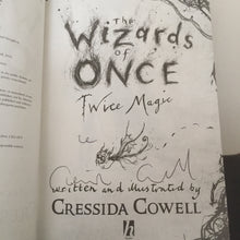 The Wizards of Once - Twice Magic (signed) plus collectors' badge set